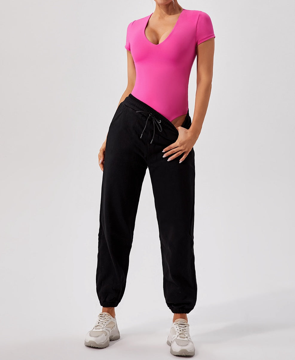 VELLURA™ V-NECK THONG BODYSUIT