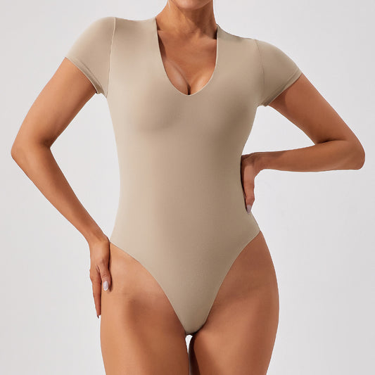 VELLURA™ V-NECK THONG BODYSUIT